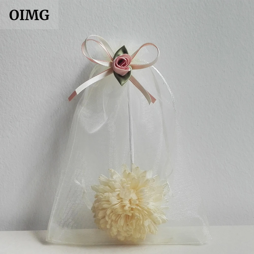 

13x18 Champagne Color Drawstring Organza Bag Jewelry Christmas Wedding Packaging Gift Bag Small Pouches Jewelry Package Bag 1pcs