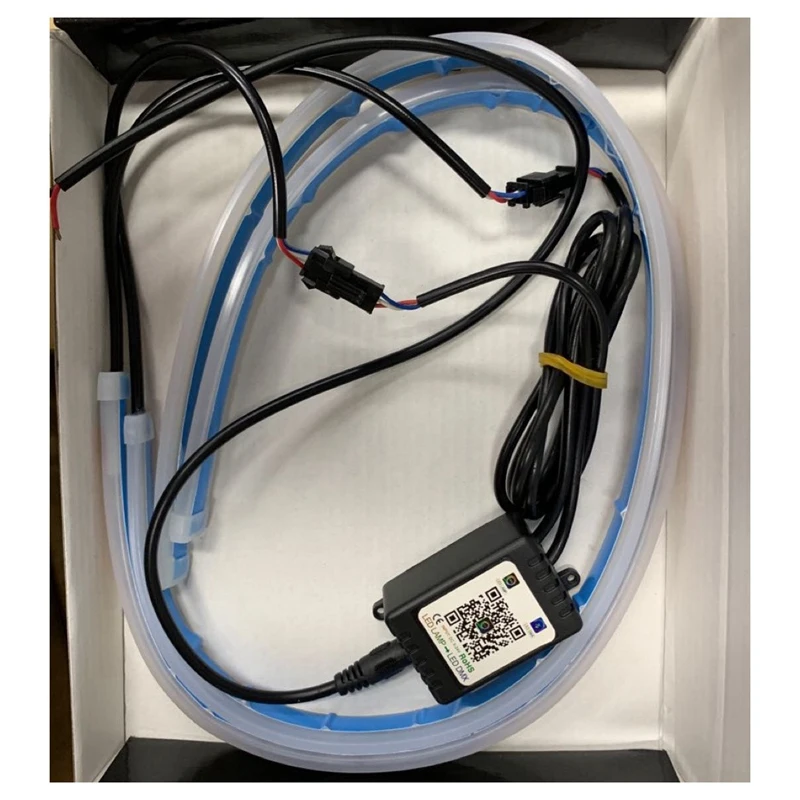 Новый RGB приложение 60 см тонкий гибкий светодиодный DRL дневные ходовые полосы