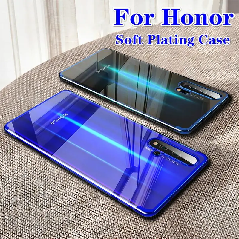 Для huawei Honor 20 Pro Чехол с лазерным покрытием Роскошный чехол из мягкого ТПУ