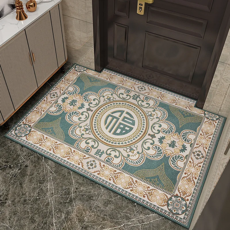 

Wholesale Jacquard Door Mat Comfortable Square Blended Door Mat Carpet Anti-slip Mat