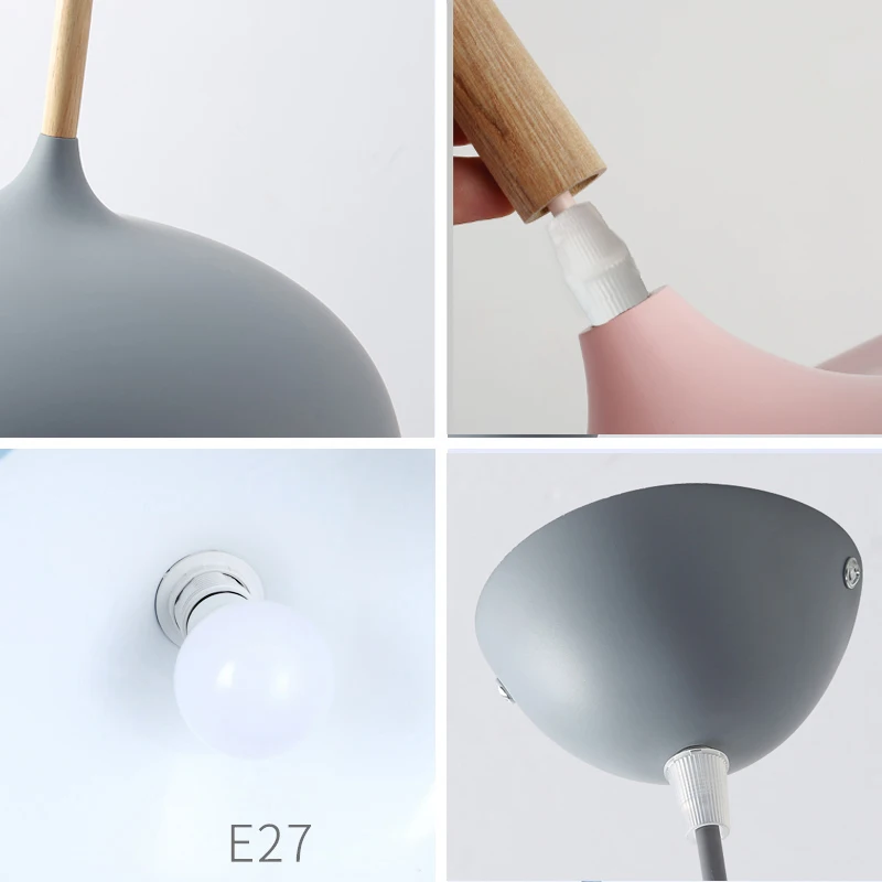 Скандинавские подвесные светильники Macaron для помещений минималистичный цветной