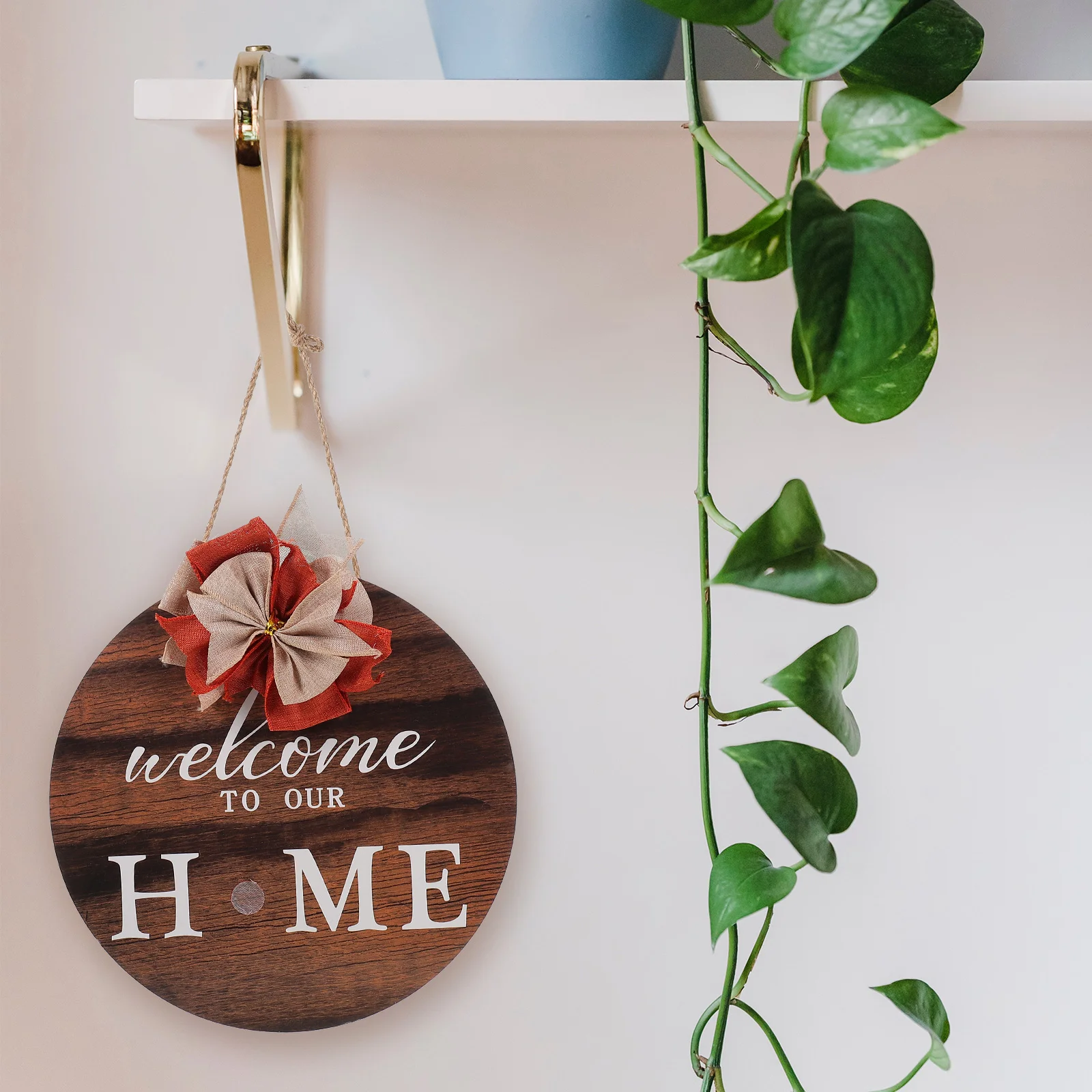 

1 Set of Wood Interchangeable Seasonal Decoration Welcome Sign Door Sign