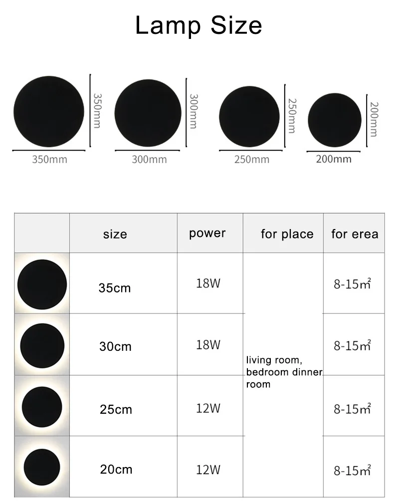 2021 LED Wall Lamp Living Room Decoration Bedside Light Home Lighting Fixture Loft Stair Round Aluminum | Освещение