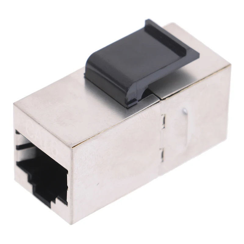 1pc RJ45 Keystone Cat6 Shielded Modular Coupler FTP Zinc Alloy Module Jack Connector Ethernet LAN Network Cable Extender Adapter |
