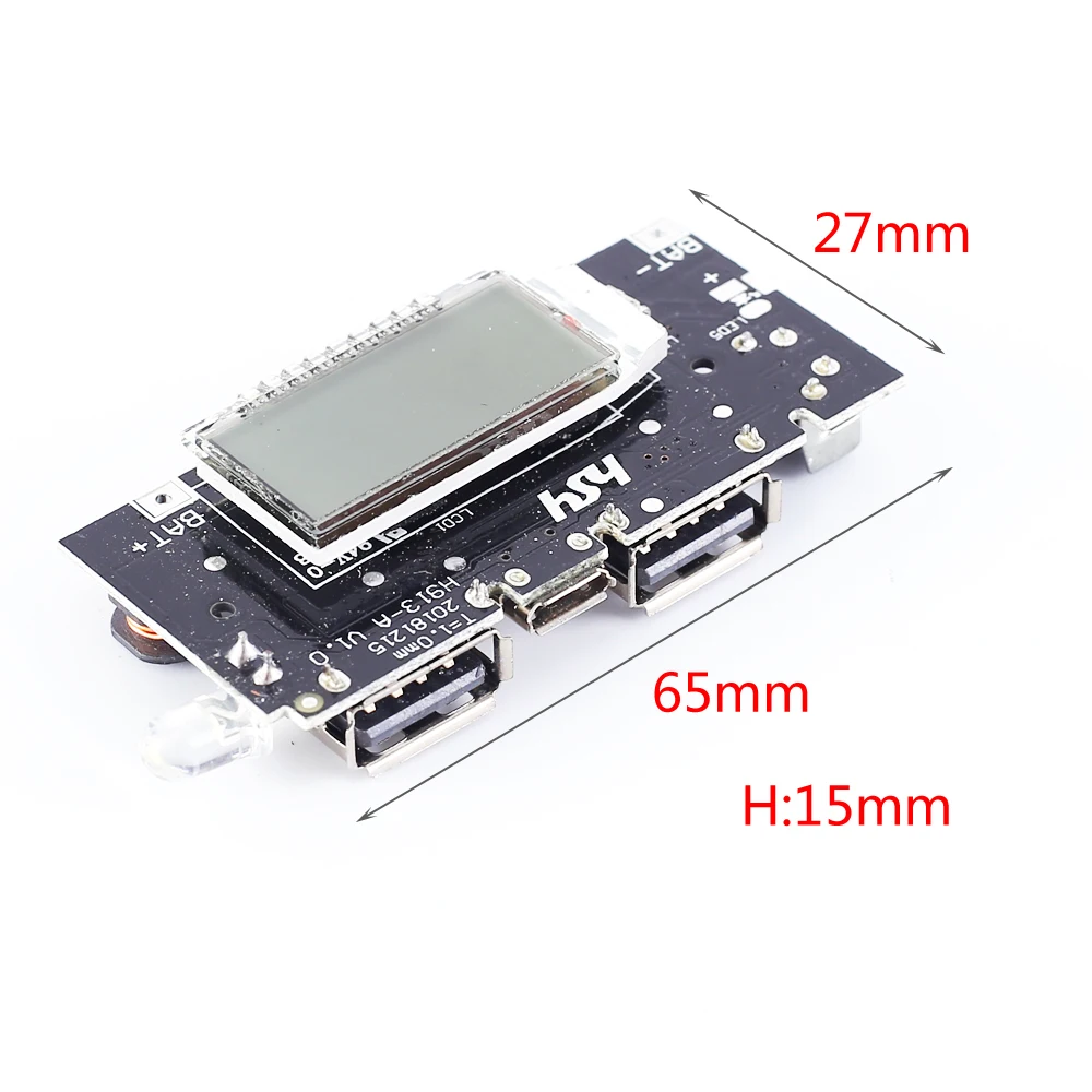 Плата для зарядки литиевой батареи модуль зарядного устройства с 3 7 в до 5 В 2 А ЖК