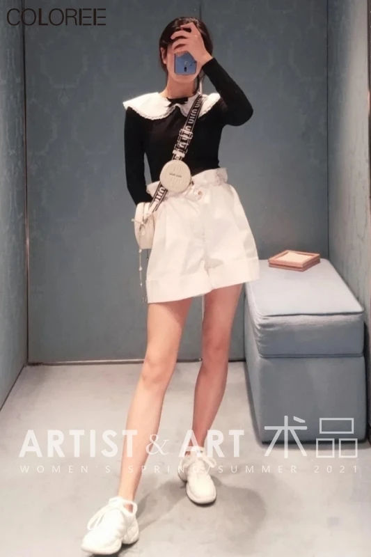 

Designers High Waist White Cotton Shorts Women 2021 Summer Casual Elegant Jean Short Femme