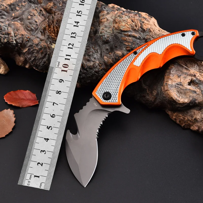 

17CM Stainless Steel Multi-function Outdoor Knife Utility Knife Pocket Knives CN(Origin) Treatment of Alumina Knives