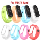Цветной ремешок ransродитель для Mi Band 5 6, силиконовый сменный Браслет Для Xiaomi Band 5 4 3, ремешок для Band 5