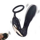 Беспроводной удаленный вибрирующий мужской массажер простаты водонепроницаемый массажер Анальная пробка кольцо для пениса Эротические Секс-игрушки с кольцом для пениса