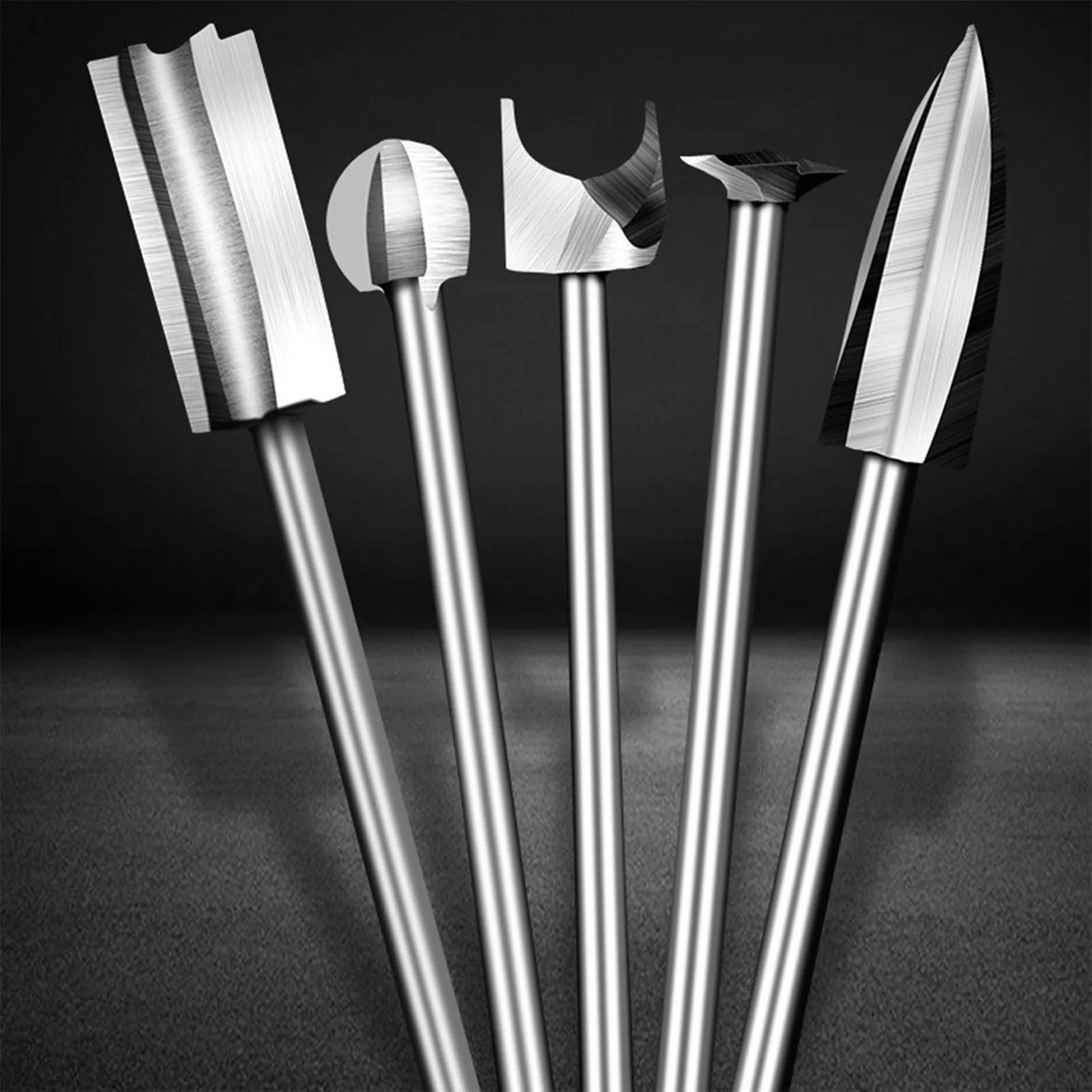 

5PCS Woodworking Carving Cutters Efficient Cutting Tool Set For Wood Carving Root Carving And Micro Carving