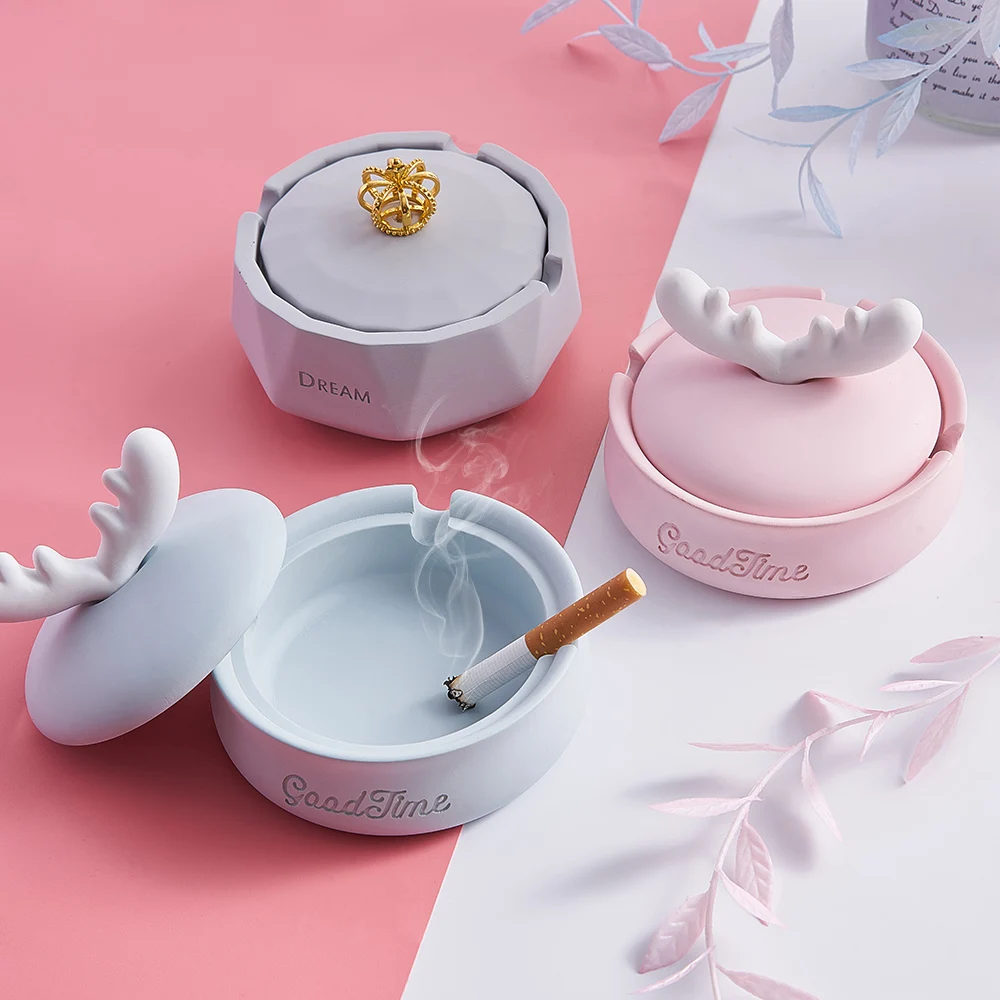 

Зажимов дизайнер пепельницы с крышками творческий пепельница мини-Пепельница на открытом воздухе Портативный подносы для ресторанов