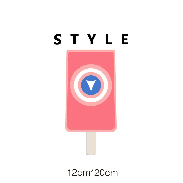 Термоклейкие нашивки с надписью на одежду Симпатичные мороженым