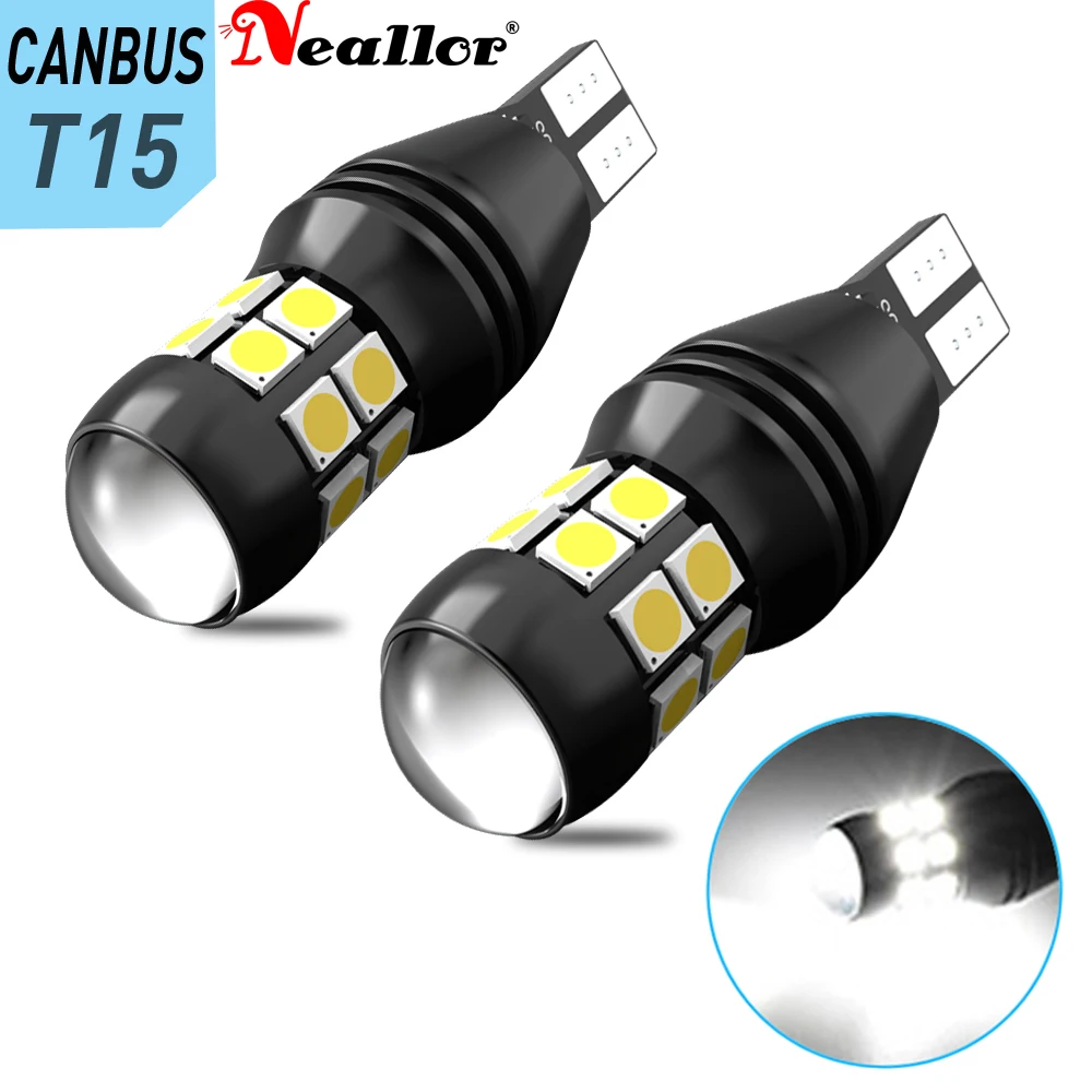 

Светодиодные фонари заднего хода Canbus T15 W16W 921 912, лампы для резервного копирования автомобиля, внешнее освещение, суперъяркие, 8 Вт, 12 В, белые, ...