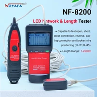 nf_8200 lcd lan tester network telephone cable tester rj45 cable tester ethernet cable tracker noyafa nf 8200