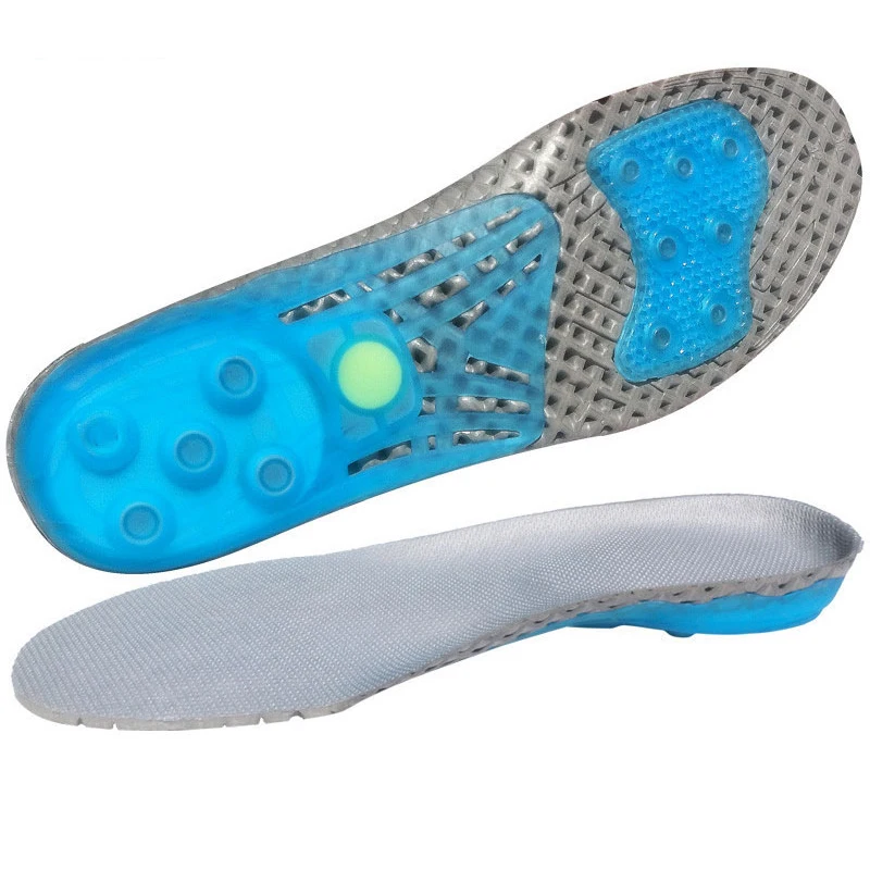 Unisex Sport Insoles Foot Care For Plantar Fasciitis Orthopedic Massaging Shoe Inserts Shock Absorption Basketball Shoe Pad