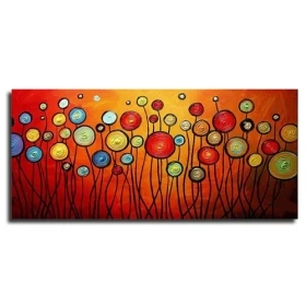 KF-AF-X002 Handmade Art Abstract Canvas Painting for Living Room Bedroom Modern Abstract Tree Painting Wall Picture Decoration - Цвет: KF-AF-X002