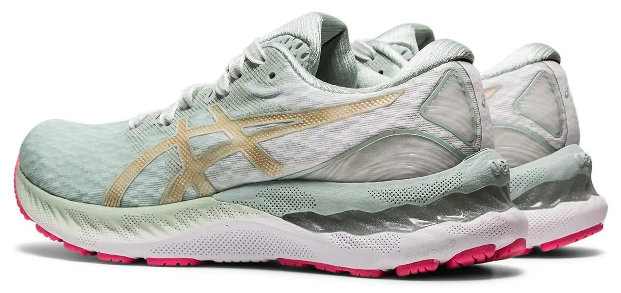 Беговые кроссовки Asics Gel-Nimbus 23 Sakura Lichen Rock/Champagne | Спорт и развлечения