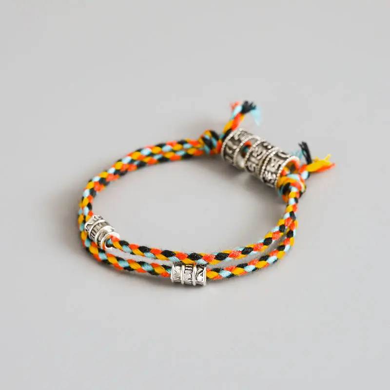 Тибетские буддистские браслеты из сплава с бусинами пара мантра шестью словами