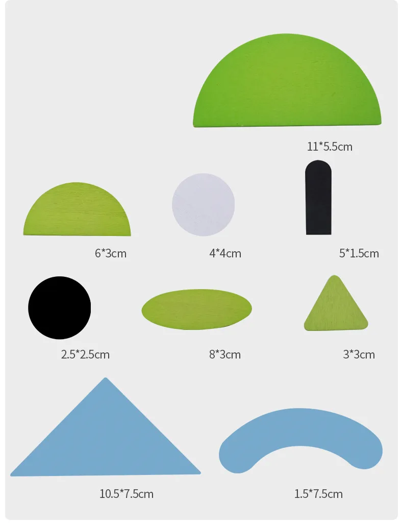Дропшиппинг 33 шт геометрические деревянные игрушки-паззлы для детей в возрасте от 45 шт. карты образовательных головоломки подарок на день рождения