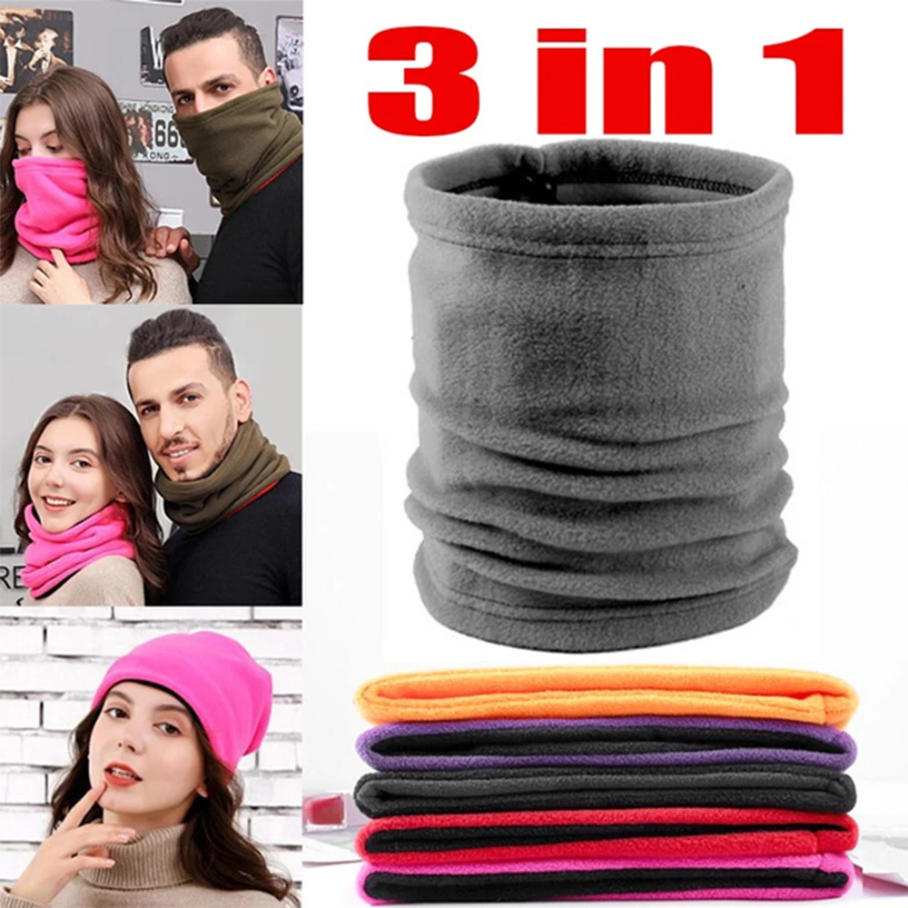 Флисовый теплый шарф для рыбалки катания на коньках бега спорта велоспорта