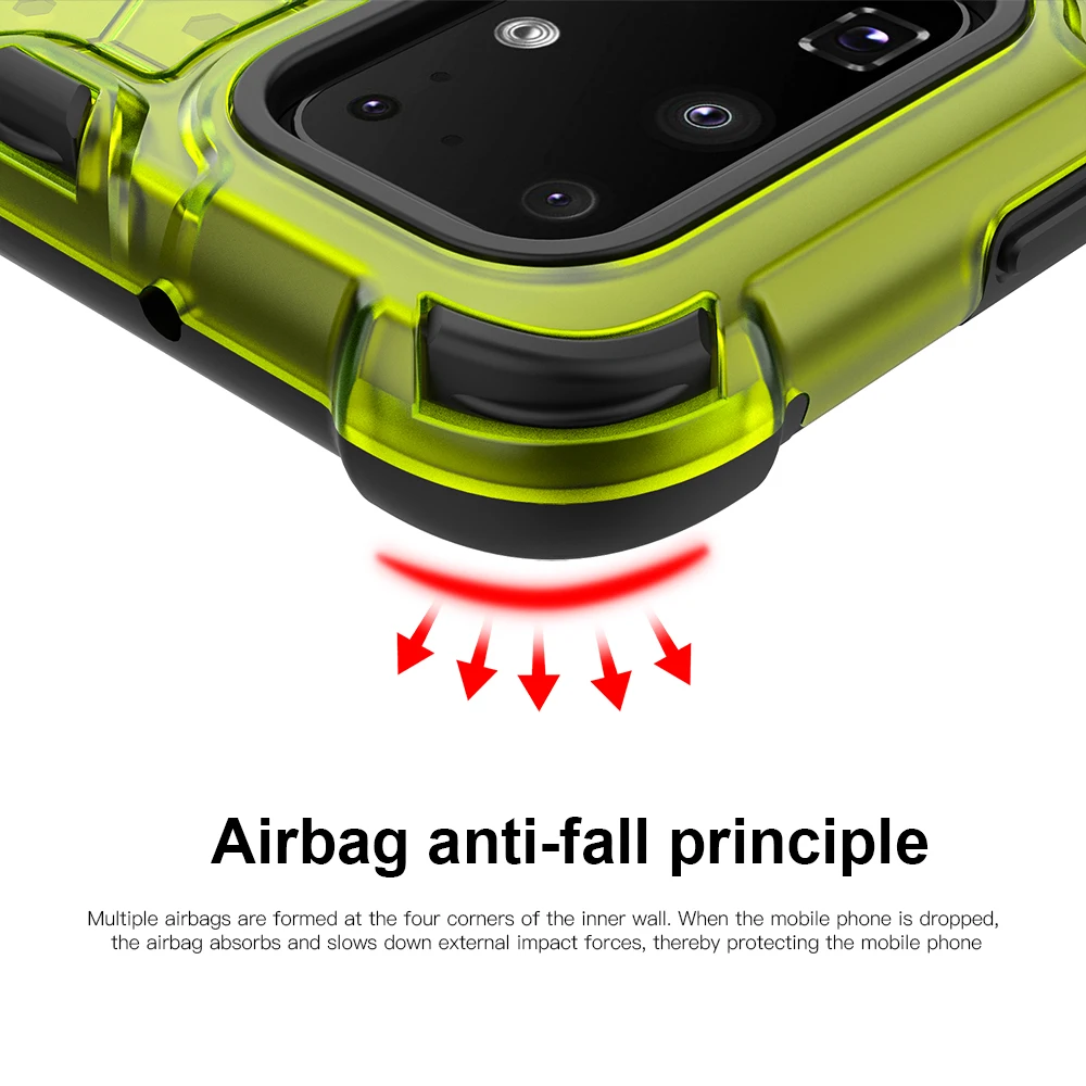 Hybrid Armor Cover for Samsung Galaxy Note 10 S10 S20 Plus A71 A51 Case Shockproof For A30 A40 M30 A50 A70 | Мобильные телефоны и