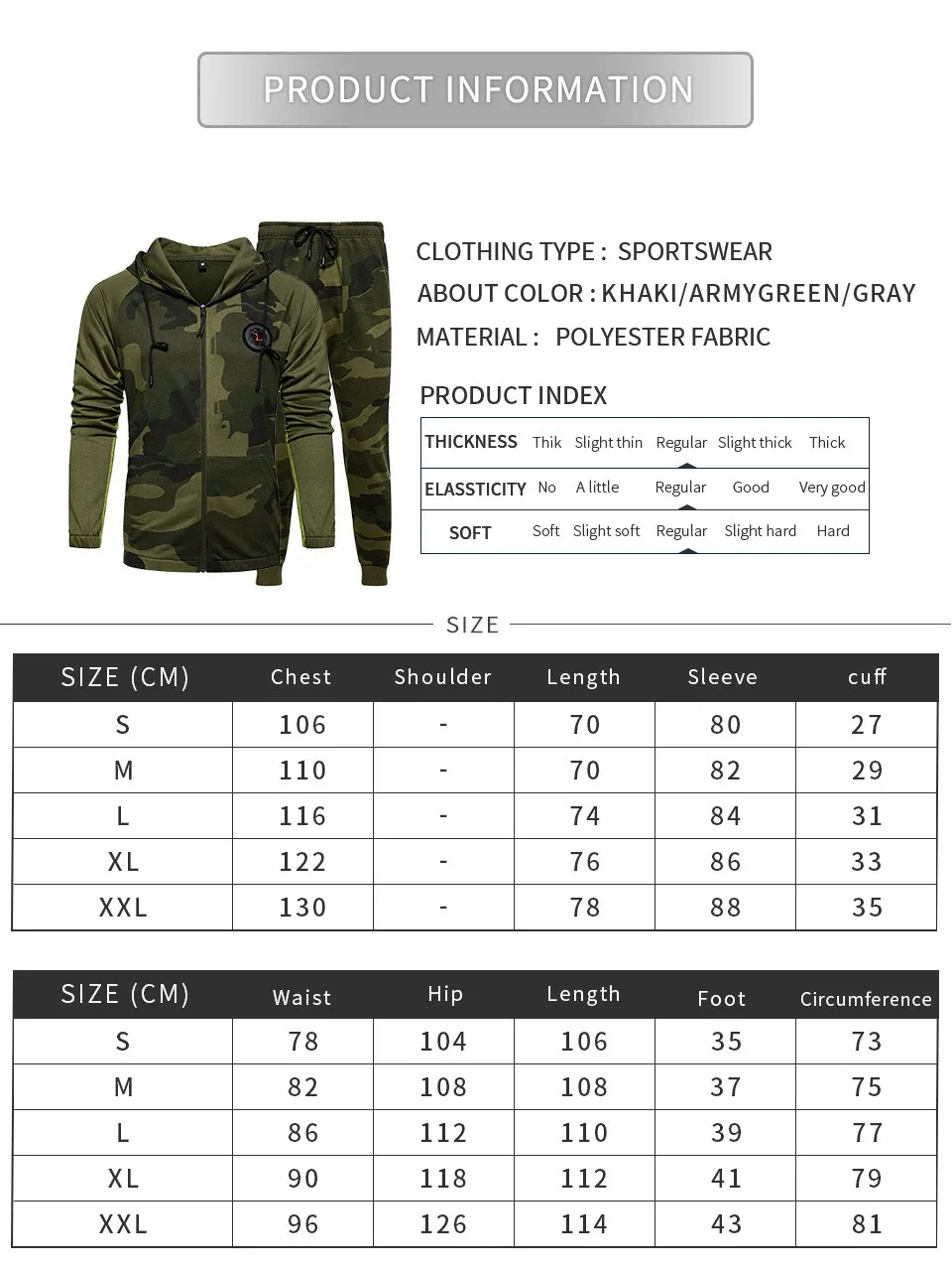 

Free Shipping 2021 men's casual sport suit the spring and autumn period and the camouflage male youth set 2 PCS mens clothing
