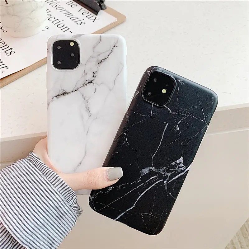 Мраморный чехол для iphone 7 8 Plus 12 Min 11 Pro XS Max X XR 6 6S телефона силиконовый мягкий из