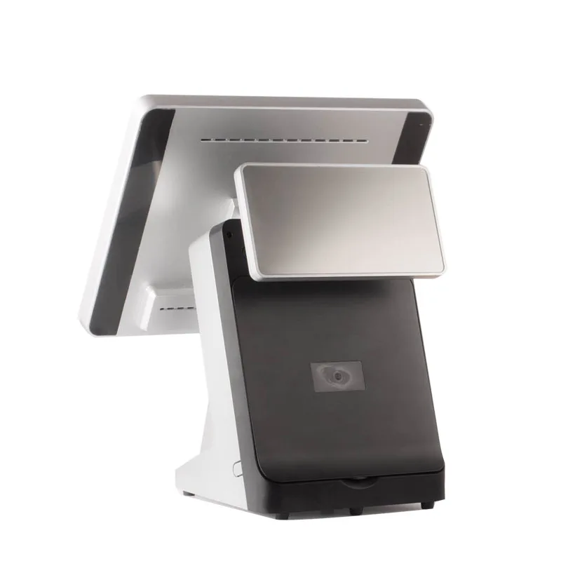 Бесплатная доставка 15 дюймовый сенсорный экран pos терминал встроенный 80 мм