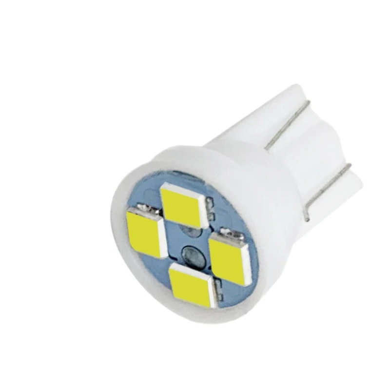 

10PCS Car Dome Led T10 3528 1210 4SMD White Auto Wedge Tail Lamp Car Signal Led 194 168 W5W DC 12V External Reading Blub