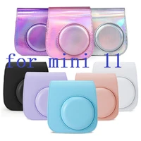 for fujifilm instax mini 11 camera accessory artist oil paint pu leather instant camera shoulder bag protector cover case