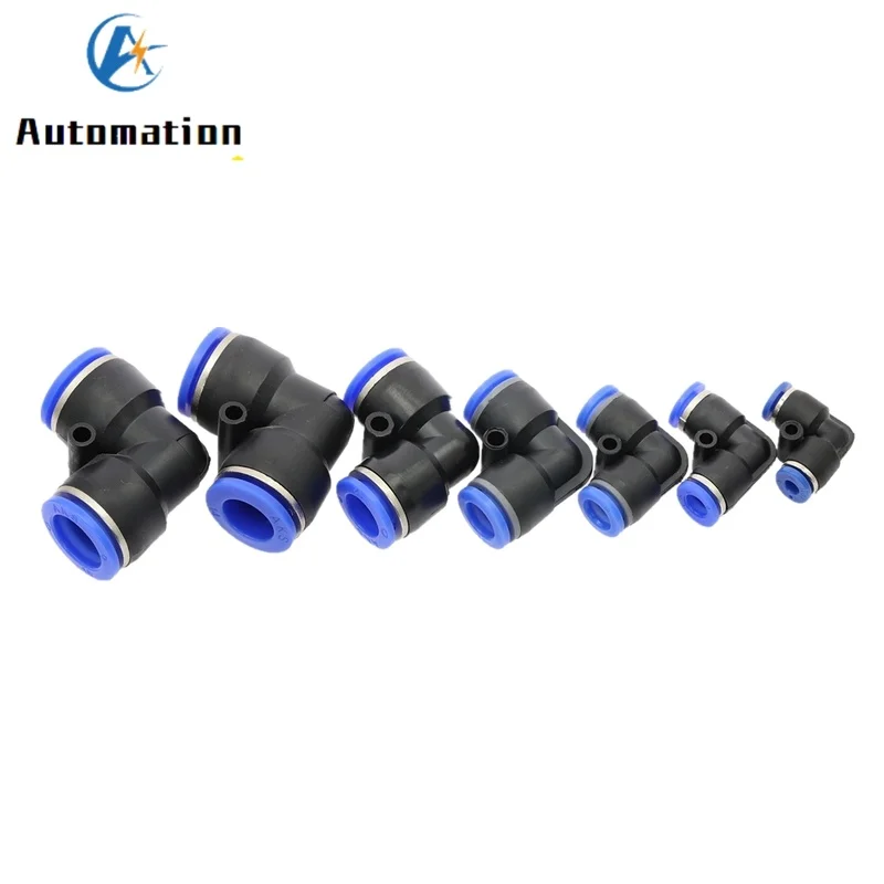 Пневматические L образные плсатиковые быстроразъемные фиттинги с наружным