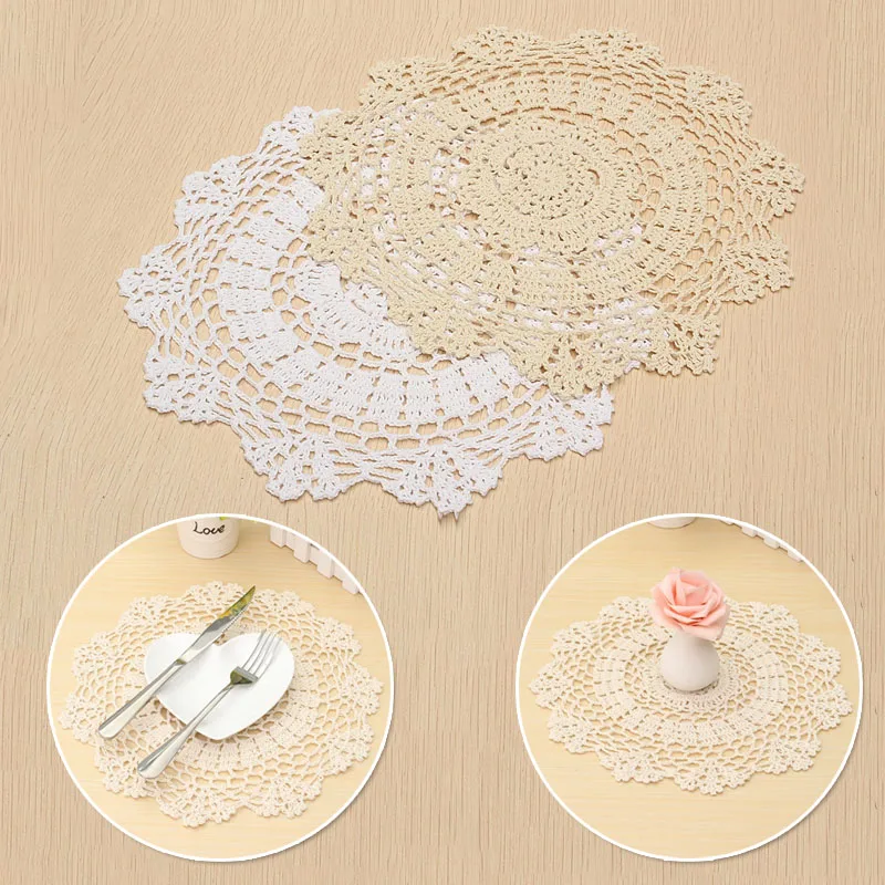 Ручной работы со шнуровкой с круглым носком Настольный коврик хлопковый