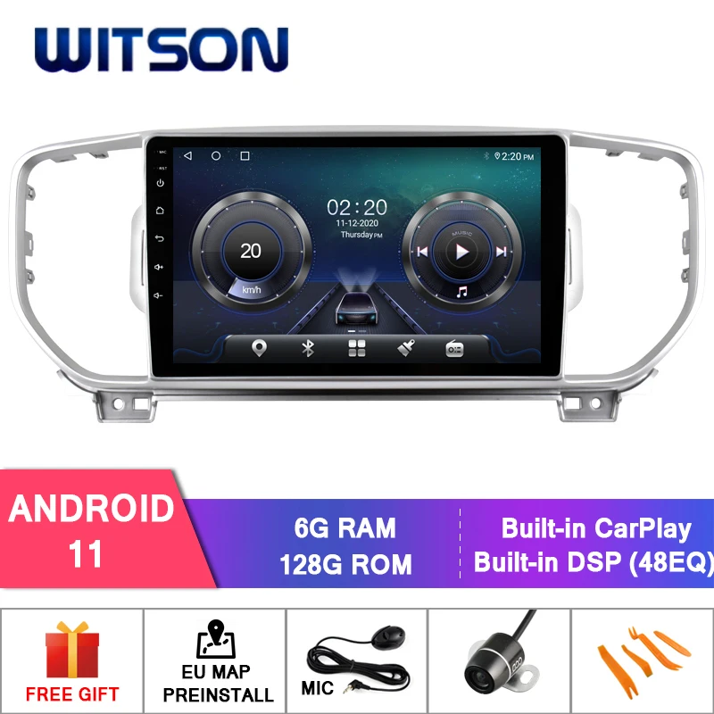 Автомагнитола WITSON на Android 11 с большим экраном 10 2 дюйма для KIA SPORTAGE 2016