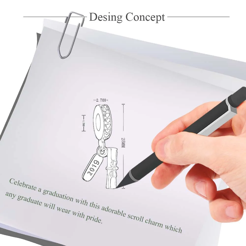 Браслет и ожерелье из серебра 925 пробы подвеска-свиток | Украшения аксессуары