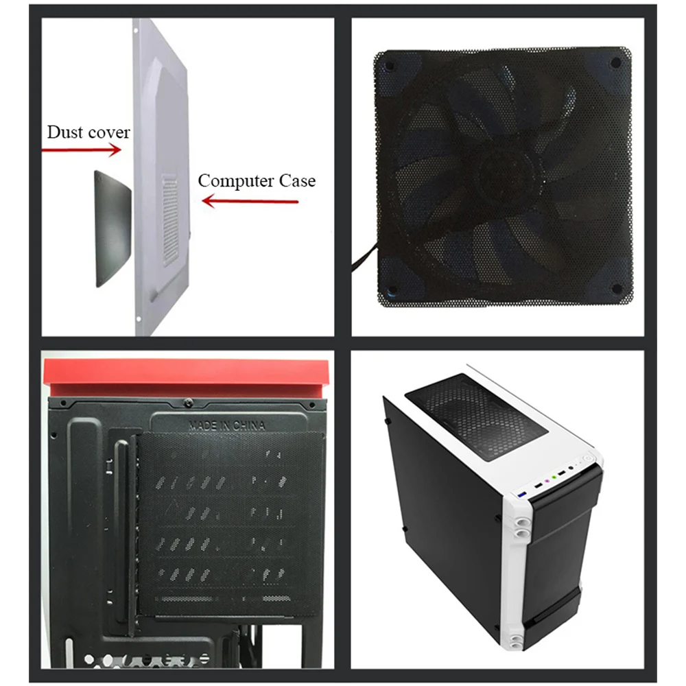 50x50 см ПВХ черные пылезащитные Чехлы для настольных игр чехол ATX MATX ITX компьютера