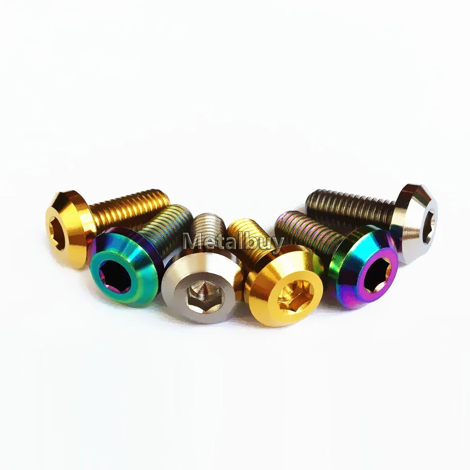 Титановые болты Grade5 M6 M8 для мотоцикла шестигранные торцевые винты Ti 12 15 20 25 30 35 мм