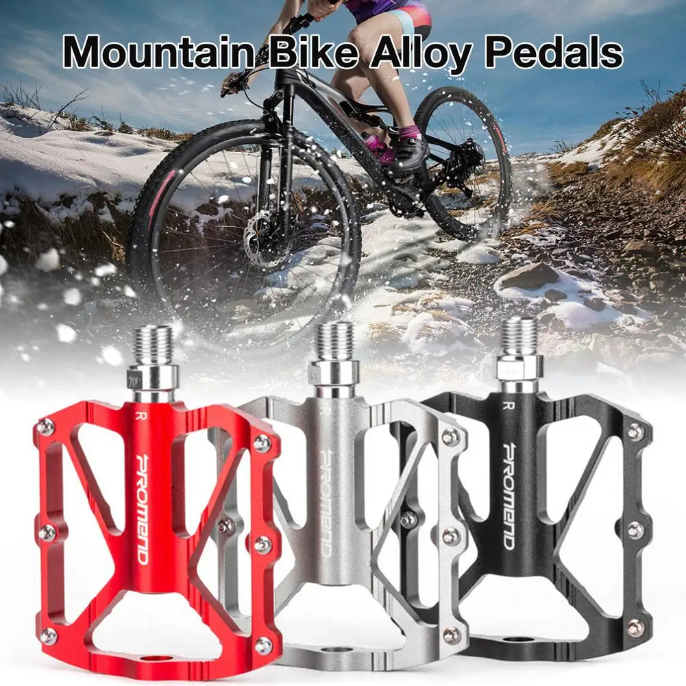 

1 Pair Mountain Bike Pedals Platform Bicycle Flat Alloy Pedals 100mm / 3.94in Pedals Non-Slip Alloy Flat Pedals PD-M40 Pedals