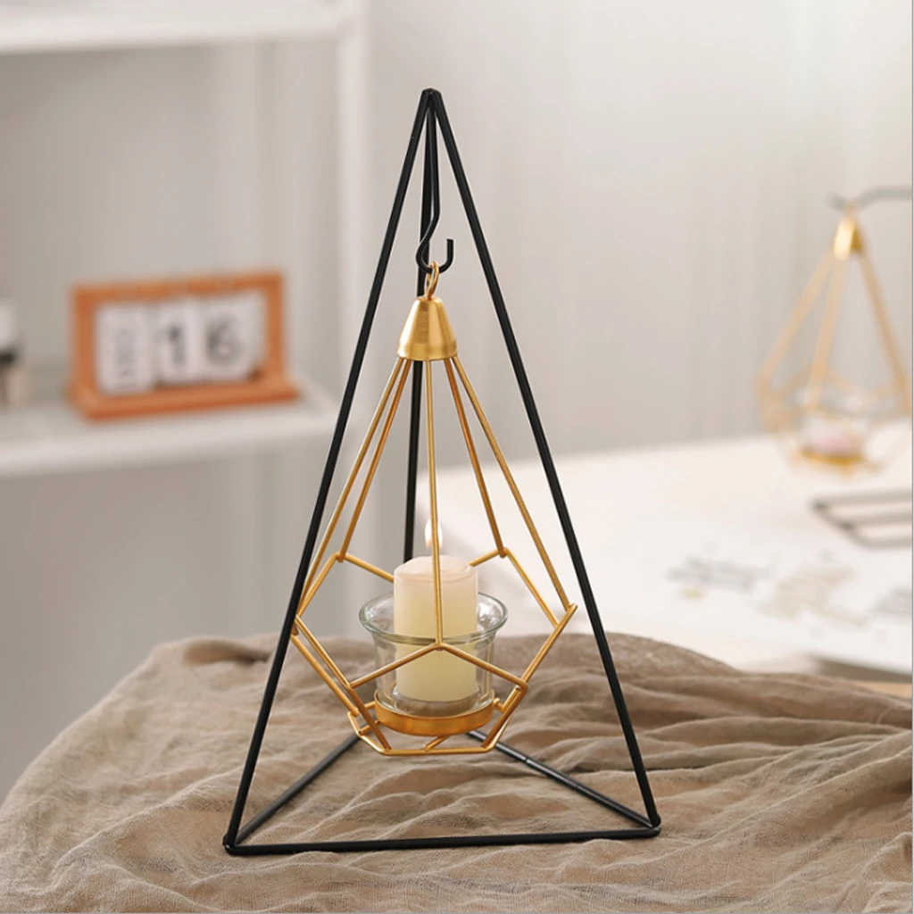 Скандинавские подсвечники оригинальный Романтический обеденный геометрический