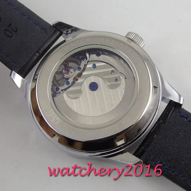 DEBERT watch men white dial stainless steel top brand luxury fashion casual reloj hombre automatic mechanical Relogio Masculino | Наручные