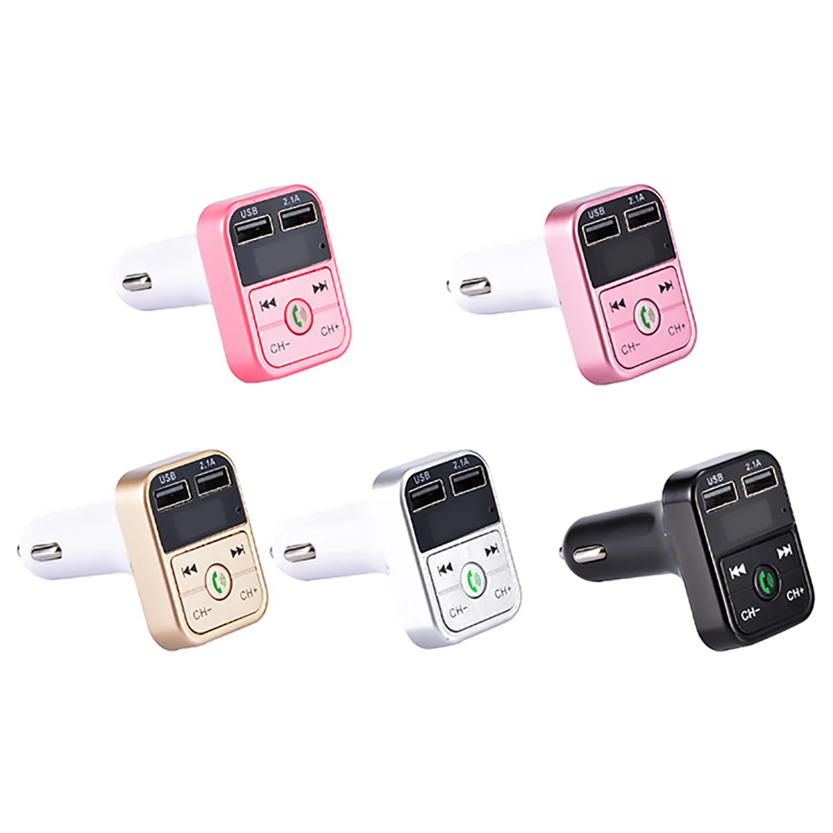 Автомобильный комплект громкой связи беспроводной Bluetooth fm-передатчик ЖК MP3-плеер USB зарядное устройство 2.1A автомобильный двойной USB Быстрый автомобильный аксессуар