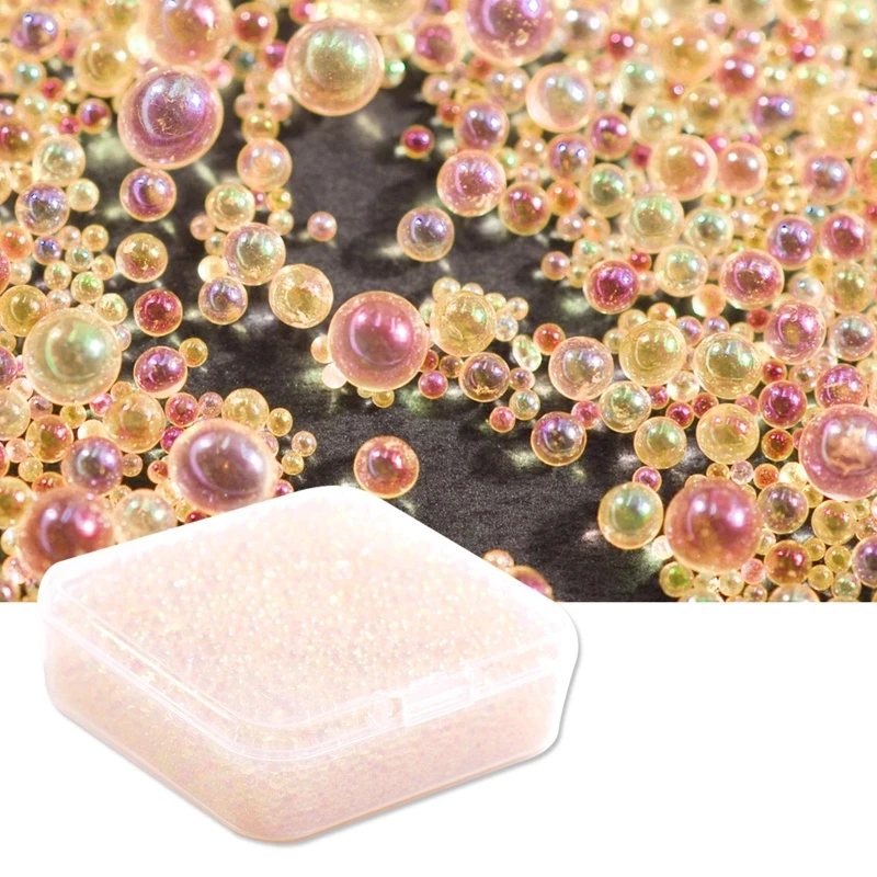 100g UV Resin Bubble Beads Water Droplet Microbead Decorative Filling Filler DIY Crafts Jewelry Pendant Making Accessories - купить по