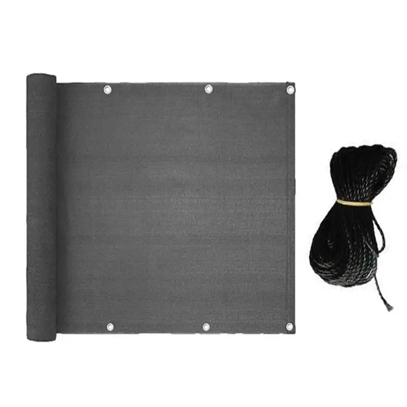 

Balcony Privacy Screen Cover Windproof Sun Shade UV Protection Balcony Fence Mesh Net for Patio Fence Backyard