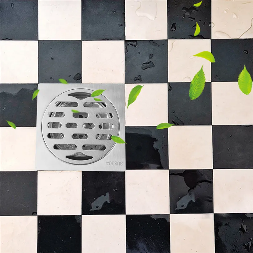 Напольная сливная решетка из нержавеющей стали 304 для ванной комнаты