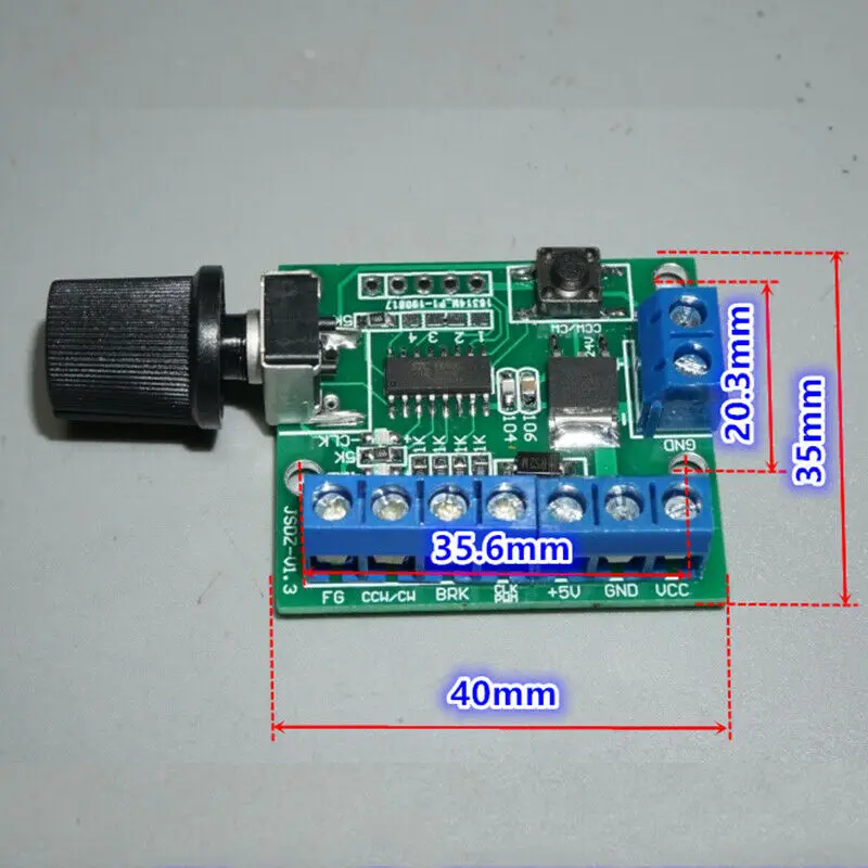 PWM DC бесщеточный контроллер двигателя постоянного тока 12В 24В BLDC переключатель