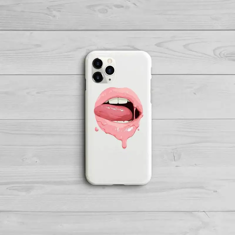 

Sexy lips lipstick fashion Phone Case Candy Color for iPhone 11 12 pro XS MAX 8 7 6 6S Plus X 5S SE 2020 XR