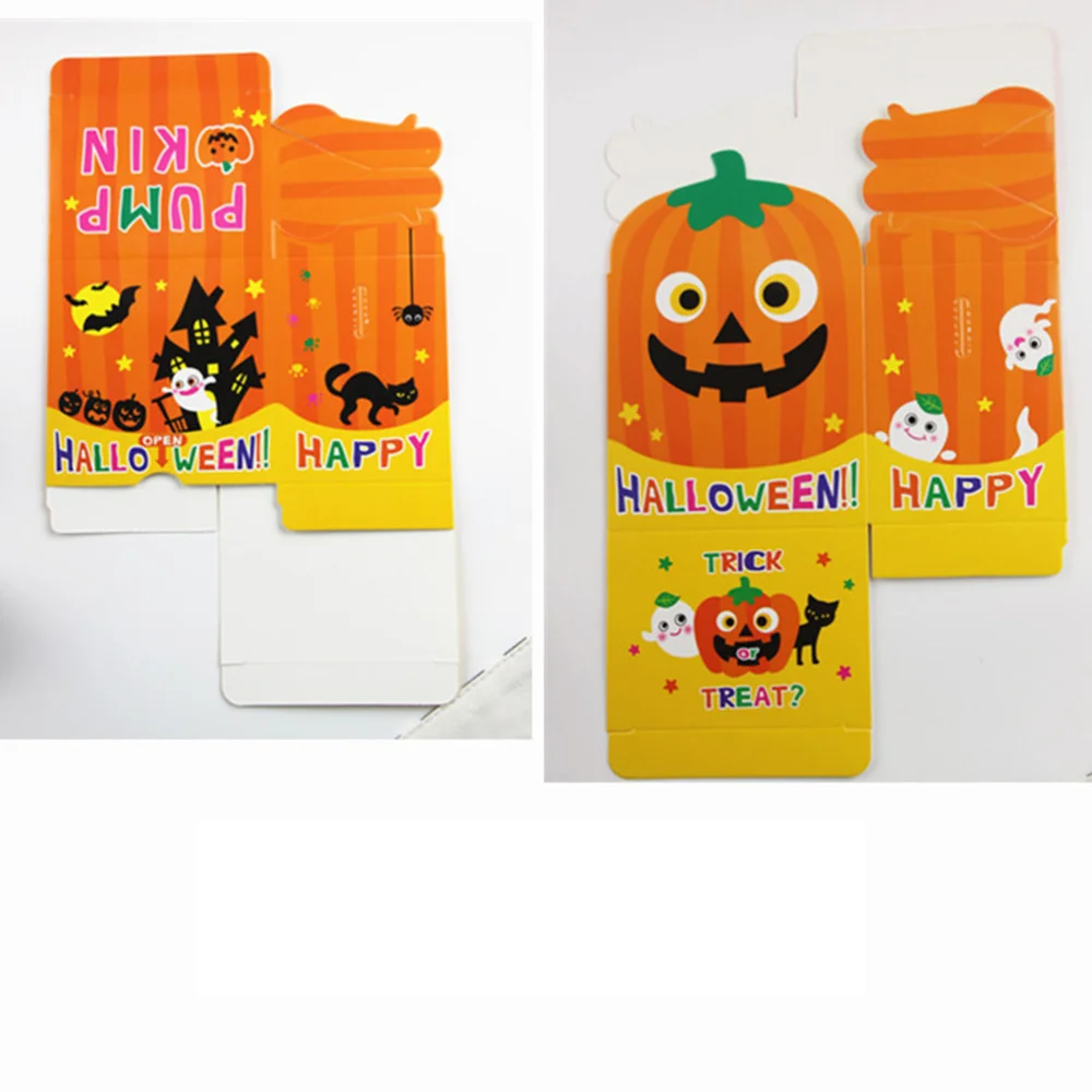 

20PCS Candy Bags Creative Cartoon Cookie Baking Packaging Bags Portable Paper Gift Bags (5 Ghost + 5 Pumpkin + 10 Owls