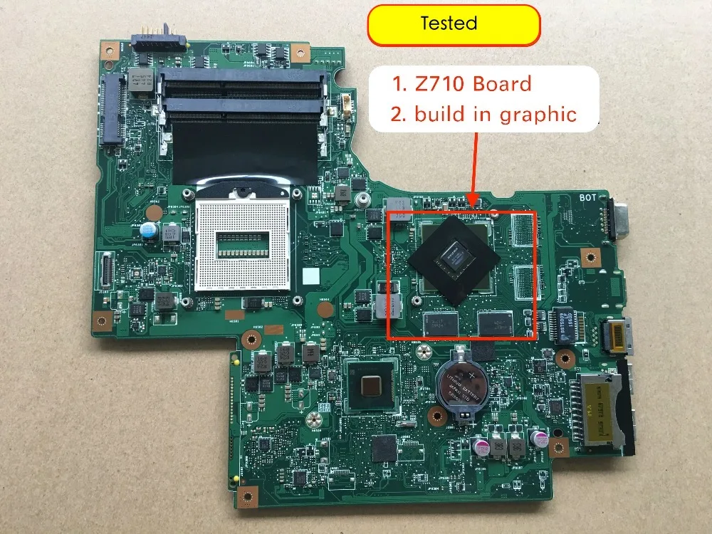 

Материнская плата для ноутбука Lenovo ideapad z710 пельмени 02