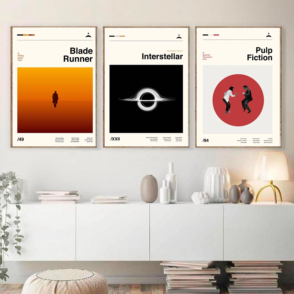 Пульпа-художественная Ретро Картина на холсте Межзвездный лезвие бегунок 2049