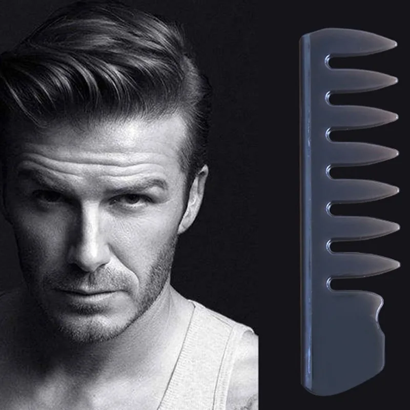

Large Wide-tooth Comb Gentleman Vintage Classic Oil Slick Large Back Plane Styling Hair Brush Insert Afro Hair Fork Combs