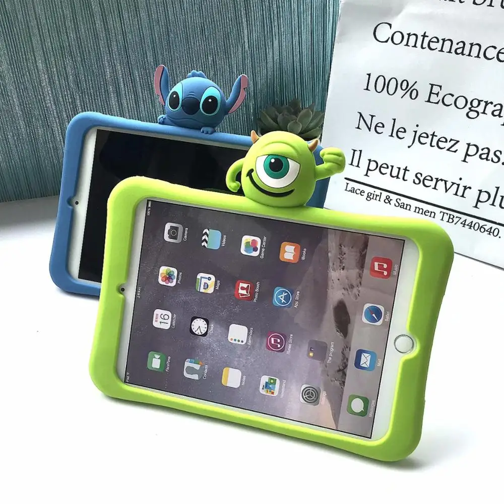

Soft Shockproof Case for IPad 2 3 4 9.7 Inch Cartoon Silicon Tablet Protective Cover for IPad 2 IPad 3 IPad 4 Cover Funda+pen